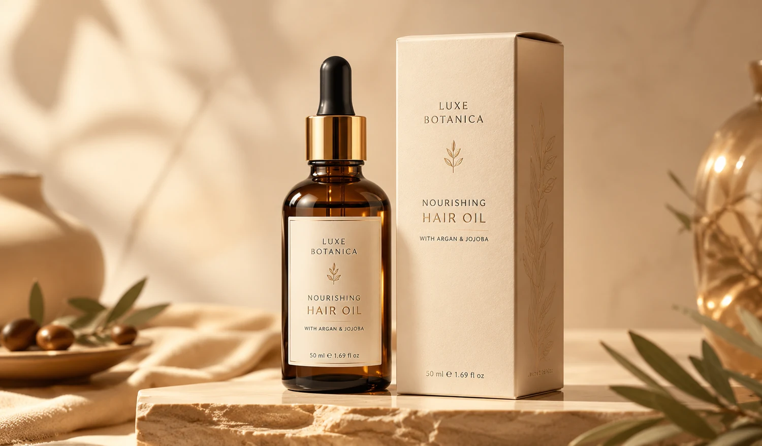 Ad creative capability example with skincare products