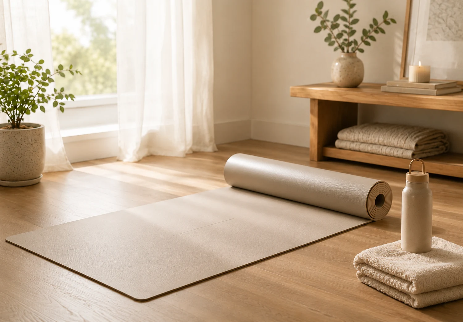 Yoga mat lifestyle output
