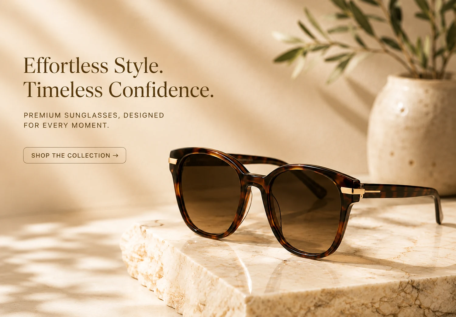 Sunglasses ad creative output