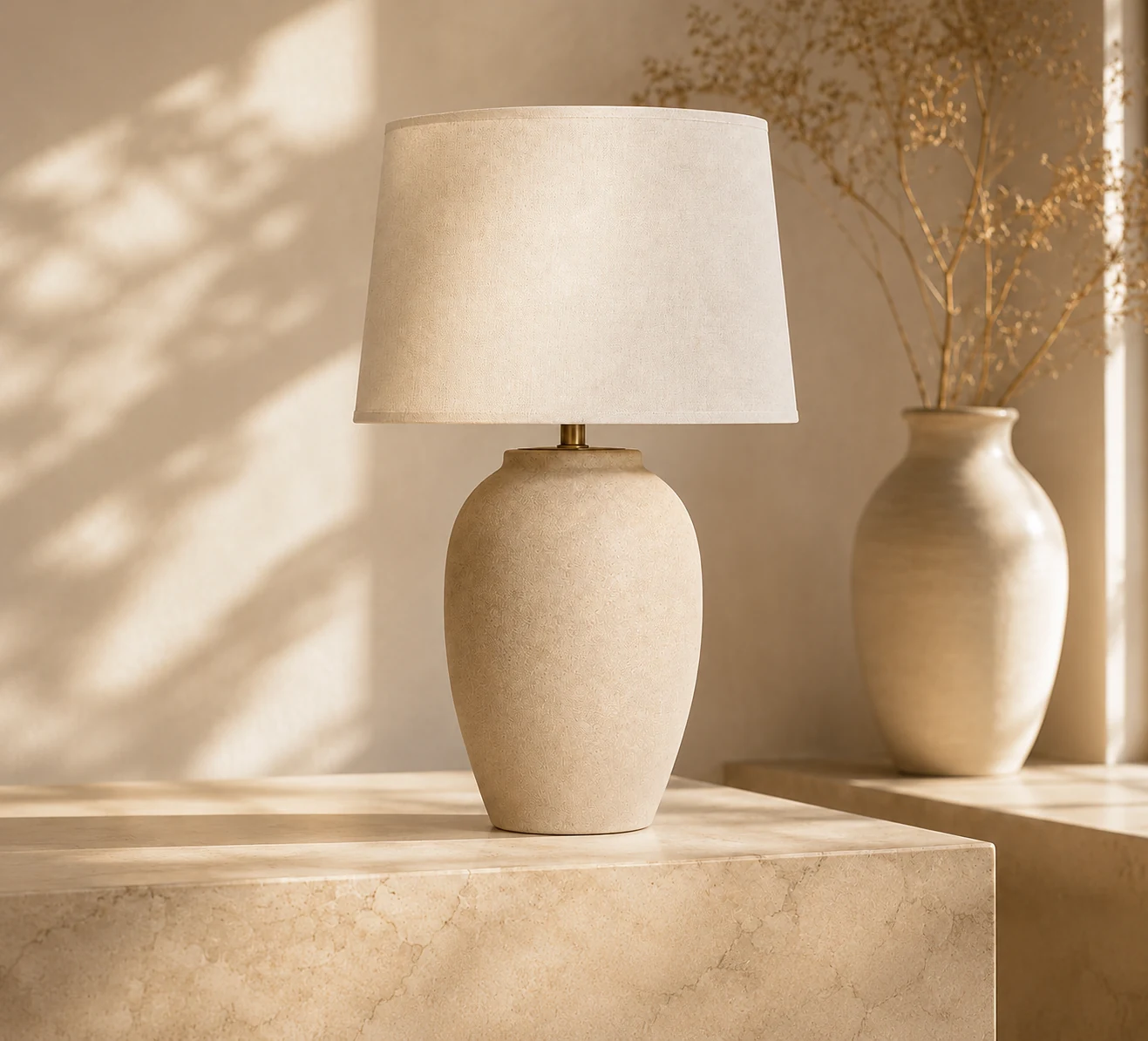 Studio-grade generated table lamp product visual